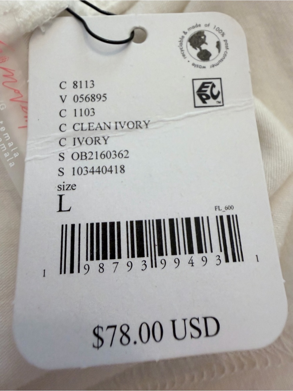 FP Movement Free People Hot Shot Easy Pant Clean Ivory L NWT - Picture 7 of 10